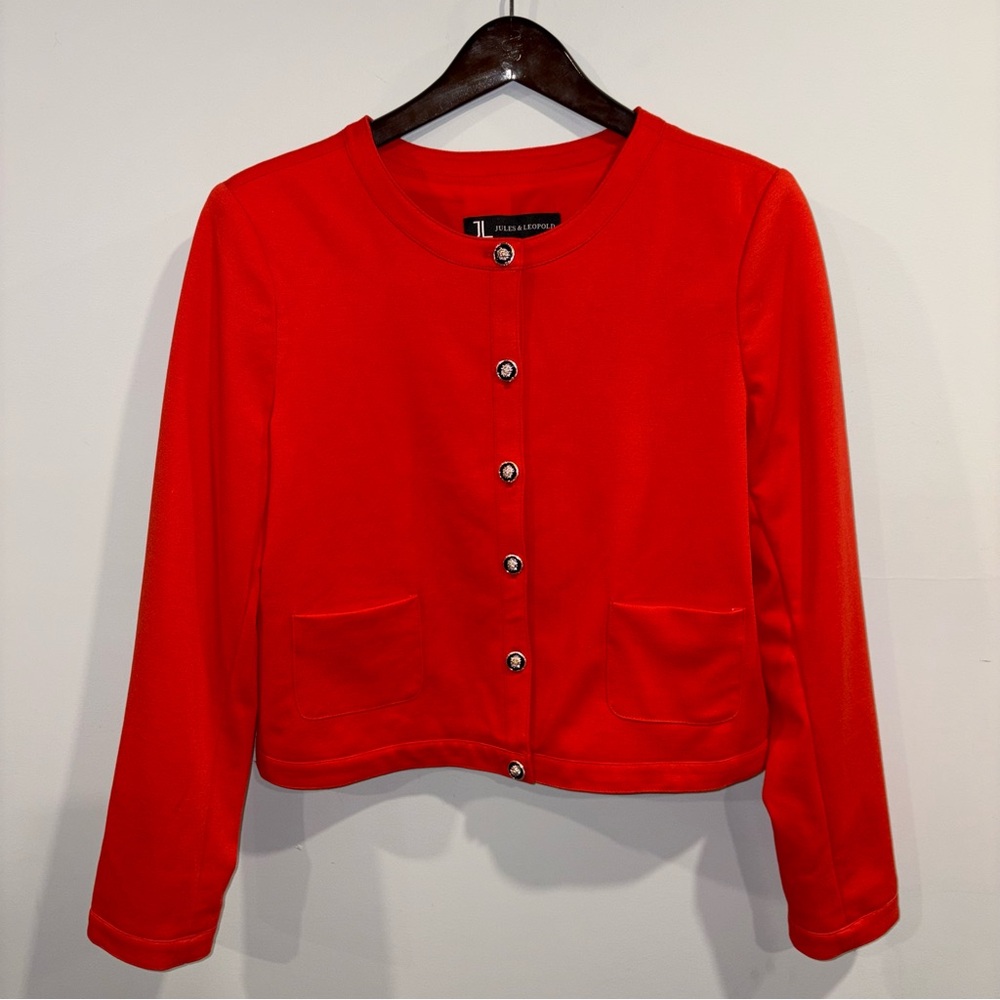 Red Button-Up jacket